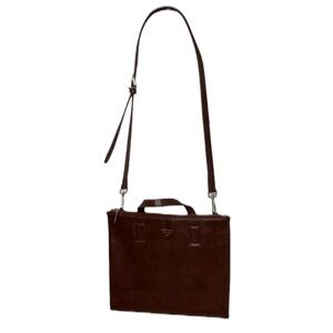 MATT & NAT Brown Vegan Leather Crossbody Handbag